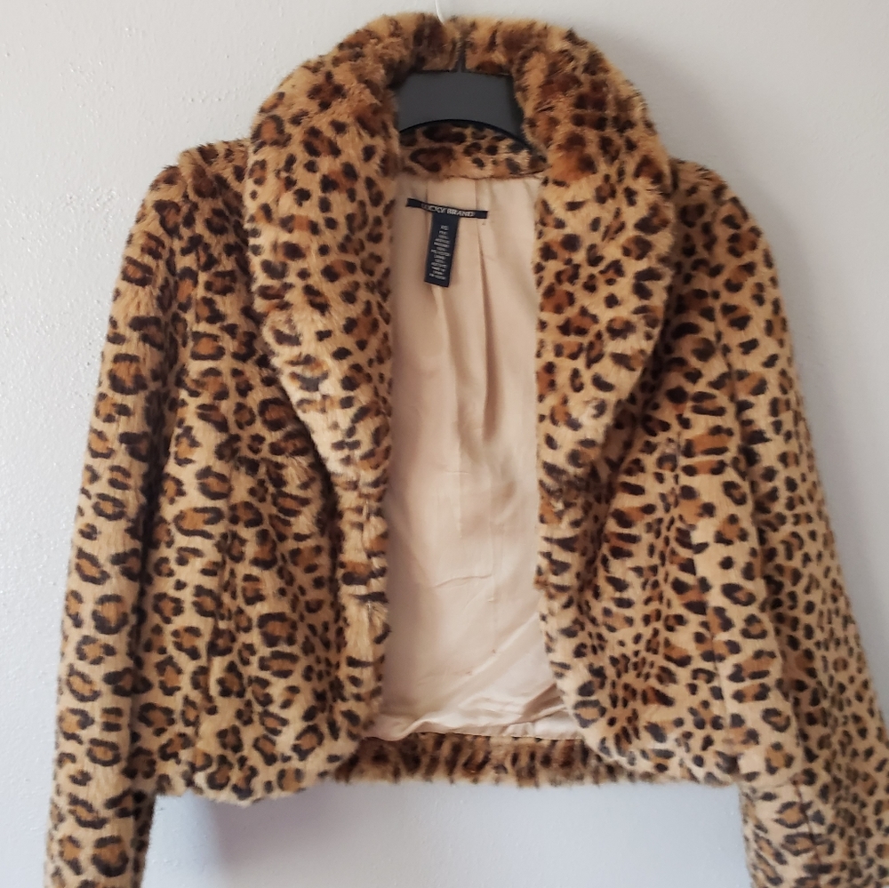 Lucky Brand leopard print jacket